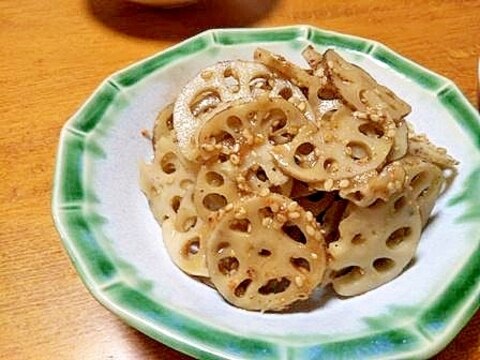 普通の　蓮根の　きんぴら